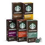 Starbucks por Nespresso Variety Pack Coffee (cápsulas de servir de 50 contagens, compatíveis com o sistema de linha original de Nespresso)