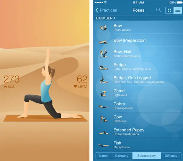 How much does the yoga studio app cost?